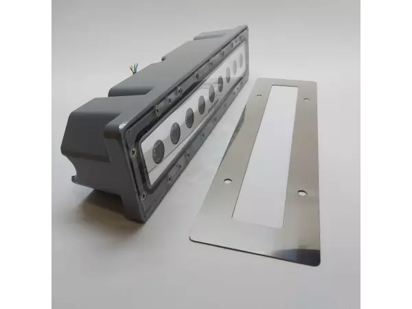 چراغ وال واشر توکار مستطیل ضدآب مولتی کالر 9 وات ADLIGHT مدل 9STM-GK 