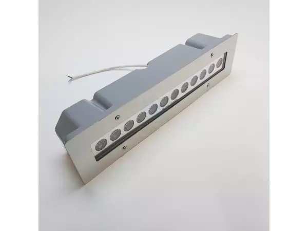 چراغ وال واشر توکار مستطیل ضدآب مولتی کالر 12 وات ADLIGHT مدل 12STM-GK 