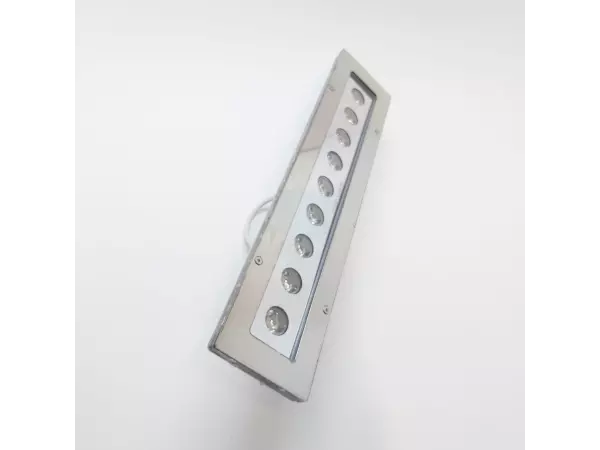 چراغ وال واشر پایه دار مستطیل ضدآب فول کالر 27 وات ADLIGHT مدل 27STRGBP-GK