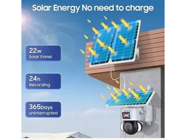 دوربین خورشیدی سیمکارتی 3 پنل S518M