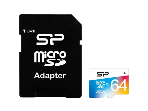 کارت حافظه microSDXC سیلیکون پاور مدل Elite کلاس 10 استاندارد UHS-I U1 سرعت 85MBps ظرفیت 64 گیگابایت