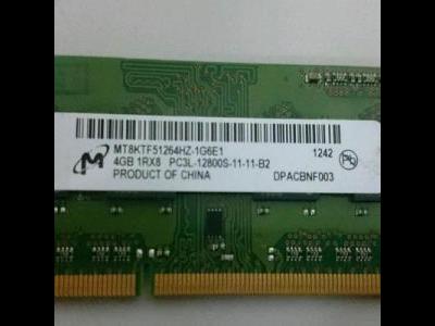 RAM NOTE BOOK 4/PC3L 12800MHz 