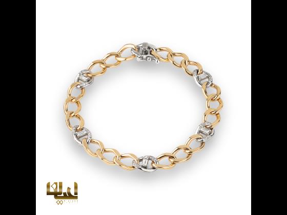 دستبند جواهر مزین با برلیان گالری اعیان