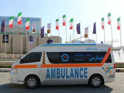 پارس امداد کیان - انتقال بیمار - جابجایی بیمار - آمبولانس - خیابان ولیعصر - منطقه 3 - ونک - تهران